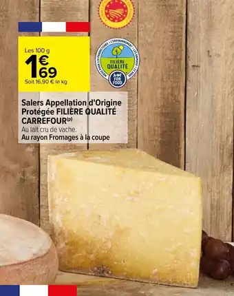 Carrefour Salers Appellation D'Origine Protégée Filiére Qualité Carrefour offre
