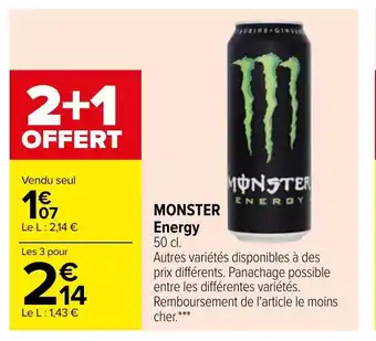 Carrefour Monster Energy offre