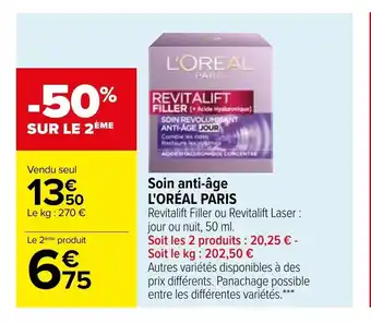 Carrefour Soin Anti-Age L'Oréal Paris offre