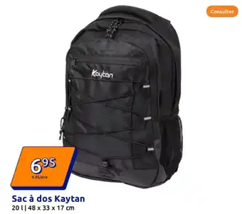 Action Sac à dos Kaytan offre