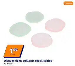 Action Disques démaquillants réutilisables offre