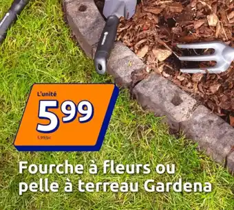 Action Fourche à fleurs ou pelle à terreau Gardena offre