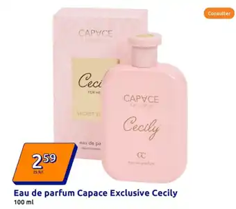 Action Eau de parfum Capace Exclusive Cecily offre