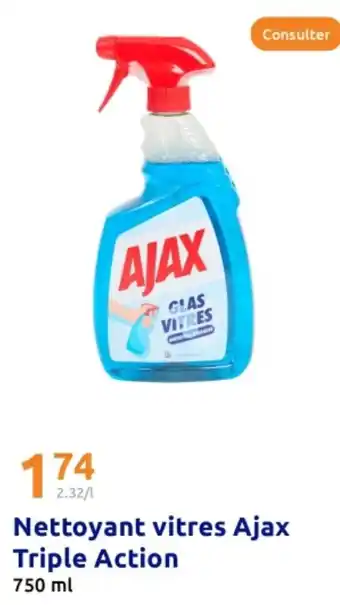 Action AJAX Nettoyant vitres Triple Action offre