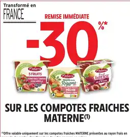 Intermarché MATERNE  Sur les compotes fraiches offre