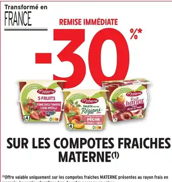 Intermarché MATERNE  Sur les compotes fraiches offre