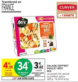 Intermarché MIX Salade coffret poulet rôti offre