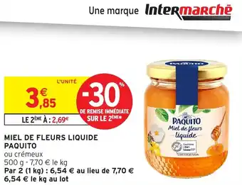 Intermarché PAQUITO Miel de fleurs liquide offre