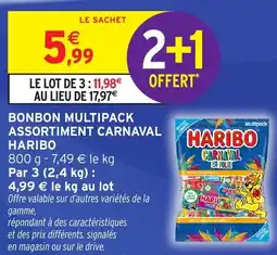 Intermarché HARIBO Bonbon multipack assortiment carnaval offre