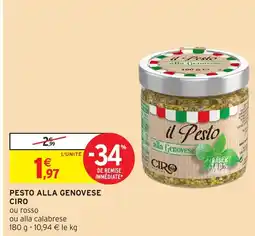 Intermarché CIRO Pesto alla genovese offre