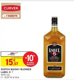 Intermarché LABEL 5 Scotch whisky blended offre