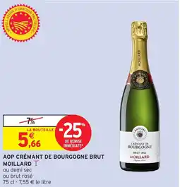 Intermarché MOILLARD Aop crémant de bourgogne brut offre