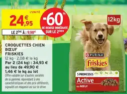 Intermarché FRISKIES Croquettes chien bœuf offre