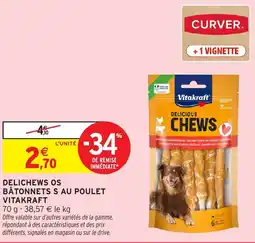 Intermarché VITAKRAFT Delichews os bâtonnets s au poulet offre