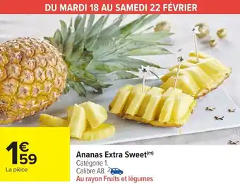 Carrefour Market Ananas Extra Sweet offre