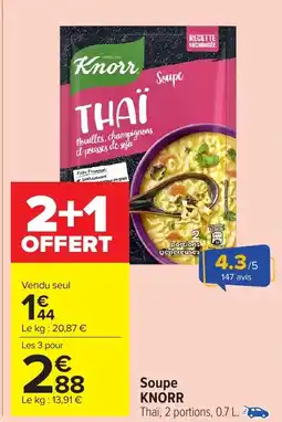 Carrefour Market KNORR Soupe offre