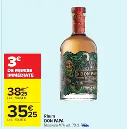 Carrefour Market DON PAPA Rhum offre