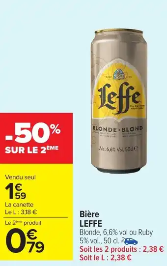 Carrefour Market LEFFE Bière offre