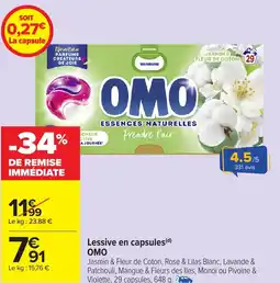 Carrefour Market OMO Lessive en capsules offre