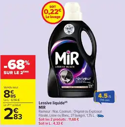 Carrefour Market MIR Lessive liquide offre