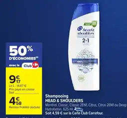 Carrefour Market HEAD & SHOULDERS Shampooing offre