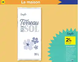 Carrefour Market Terreau pour sol offre