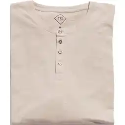 Carrefour TEX BIO T-shirt col tunisien homme offre