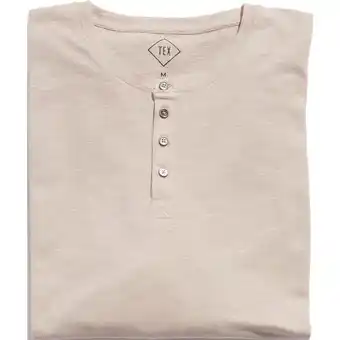 Carrefour TEX BIO T-shirt col tunisien homme offre