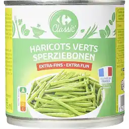 Carrefour CARREFOUR CLASSIC' Haricots verts offre