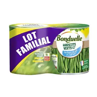 Carrefour BONDUELLE Haricots verts Lot Familial offre