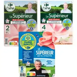 Carrefour CARREFOUR EXTRA SUR TOUS LES JAMBONS CUITS FILIÈRE QUALITÉ offre