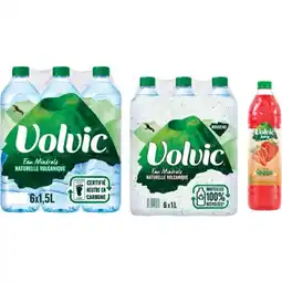 Carrefour VOLVIC SUR TOUS LES PACKS D'EAU NATURELLE ET BOUTEILLES AROMATISÉES offre