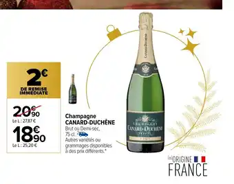 Carrefour Champagne Canard-Duchéne offre