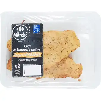 Carrefour Filets de limande du Nord meunière CARREFOUR Le Marché MSC offre