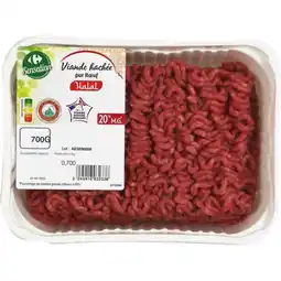 Carrefour Market Viande hachée pur bœuf Halal CARREFOUR Sensation offre