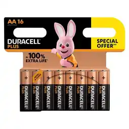 Carrefour DURACELL Lot de 16 piles Duracell +100% AA/LR6 offre