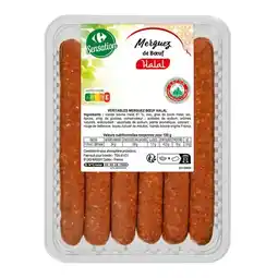 Carrefour Market 6 merguez de bœuf Halal CARREFOUR Sensation offre