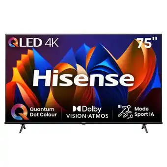 Carrefour HISENSE Téléviseur QLED 4K* - 187 cm offre