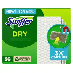 Carrefour SWIFFER Lingettes attrape poussière pour balais offre