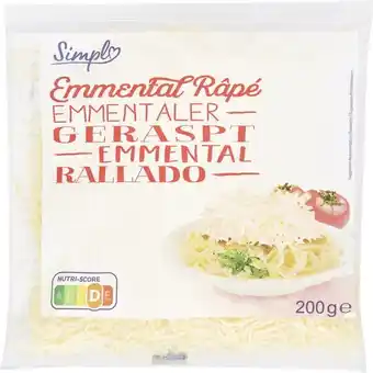 Carrefour Market SIMPL Emmental râpé offre