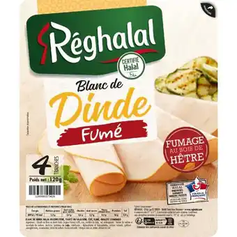 Carrefour Market RÉGHALAL Blanc de dinde fumé Halal offre