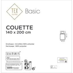 Carrefour TEX BASIC Couette Basic offre