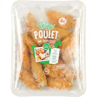 Carrefour Market Wings de poulet pané crispy épicé Halal offre