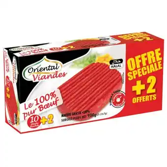 Carrefour Market ORIENTAL VIANDES Steak haché Halal surgelé offre