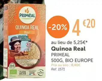 L'Eau Vive PRIMEAL Quinoa Real offre