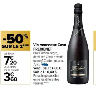 Carrefour Vin Mousseux Cava Freixenet offre