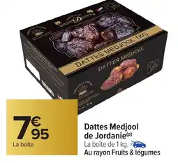 Carrefour Dattes Medjool de Jordanie offre