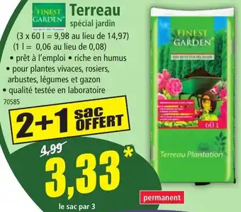 Norma Finest Garden Terreau spécial jardin offre