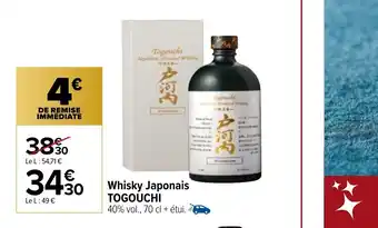 Carrefour Whisky Japonais Togouchi offre