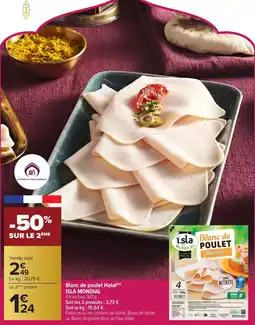 Carrefour ISLA MONDIAL Blanc de poulet Halal offre